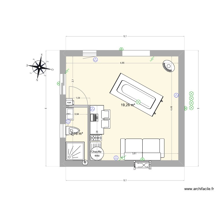 GuestHouse_v4. Plan de 0 pièce et 0 m2