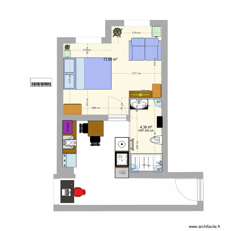Plan appartement 1 Alex. Plan de Plan appartement 1 Alex. Plan de
