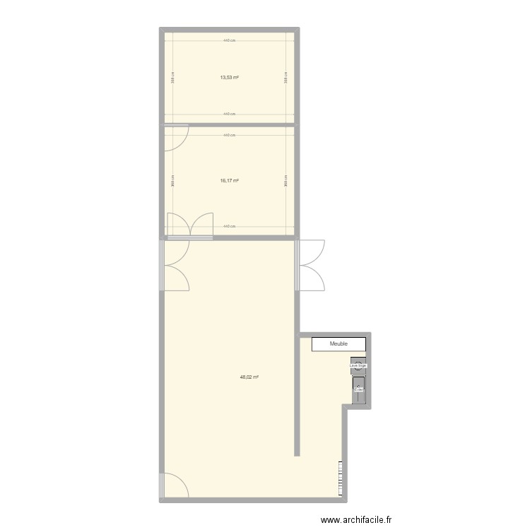 Local feu. Plan de 0 pièce et 0 m2
