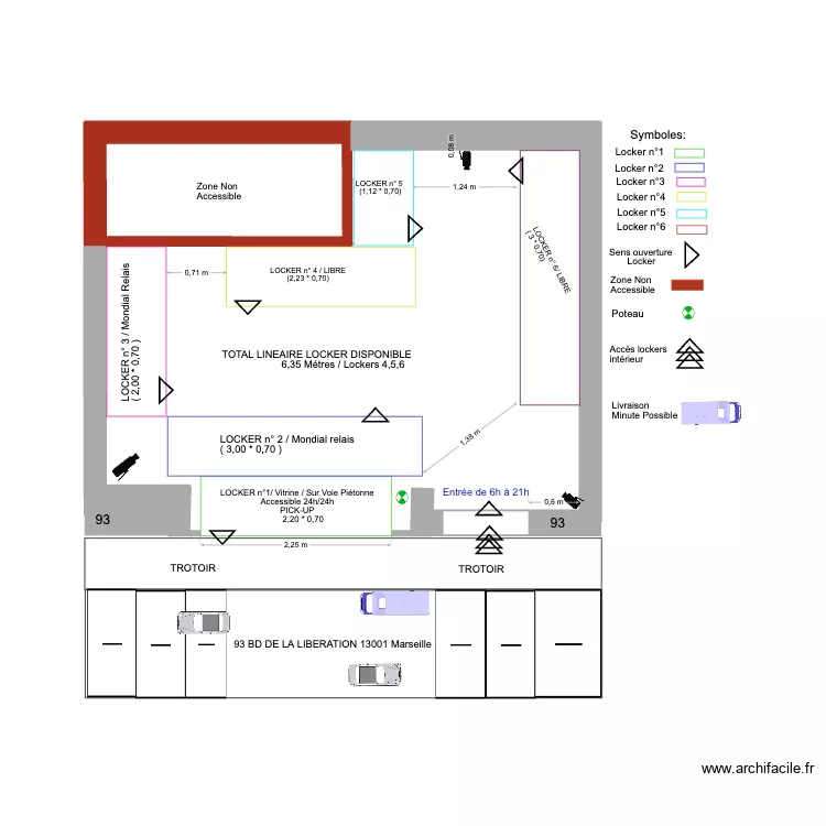 LOCAL93 LIBERATION AMÉNAGEMENT 7. Plan de LOCAL93 LIBERATION AMÉNAGEMENT 7. Plan de