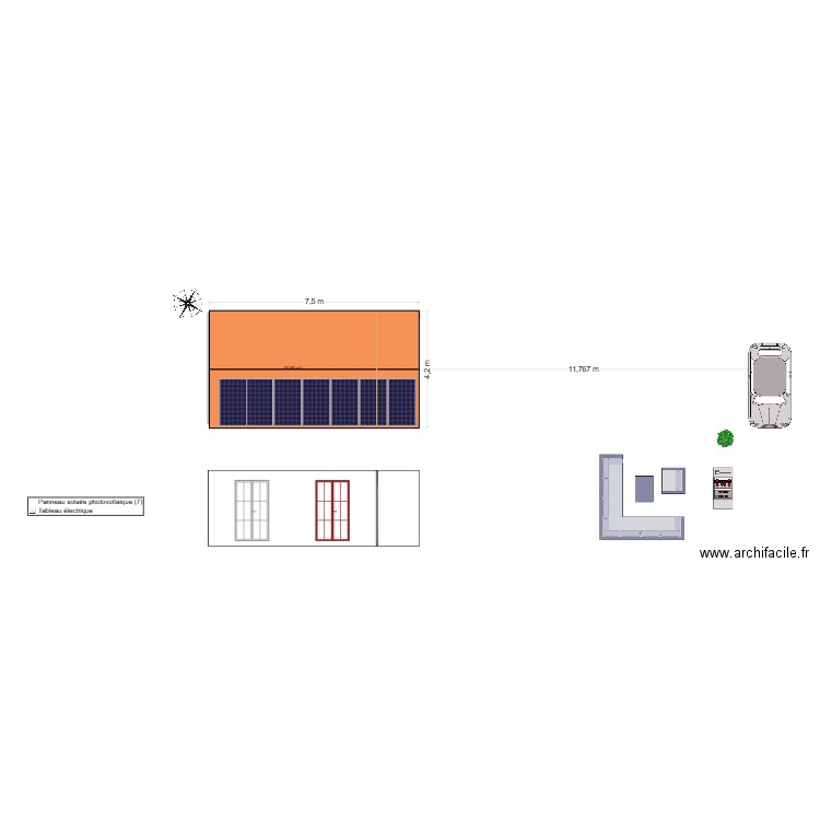 garage papa amenagement exterieur. Plan de 1 pièce et 21 m2