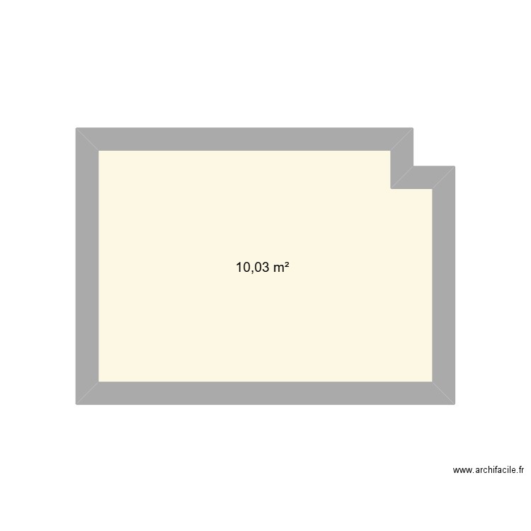 chambre 2. Plan de 1 pièce et 10 m2