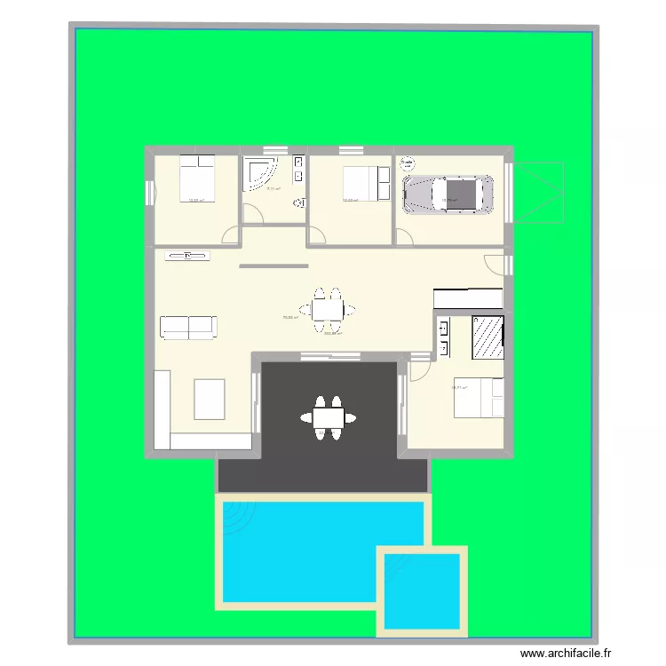 maison. Plan de 