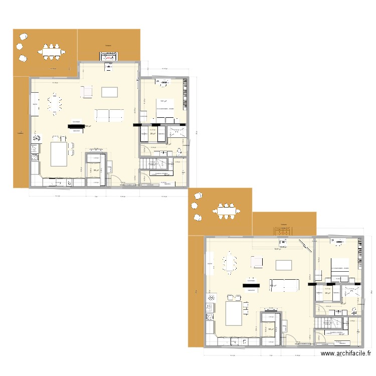 St-Michel-RDC- 28/32 x 40. Plan de 20 pièces et 545 m2