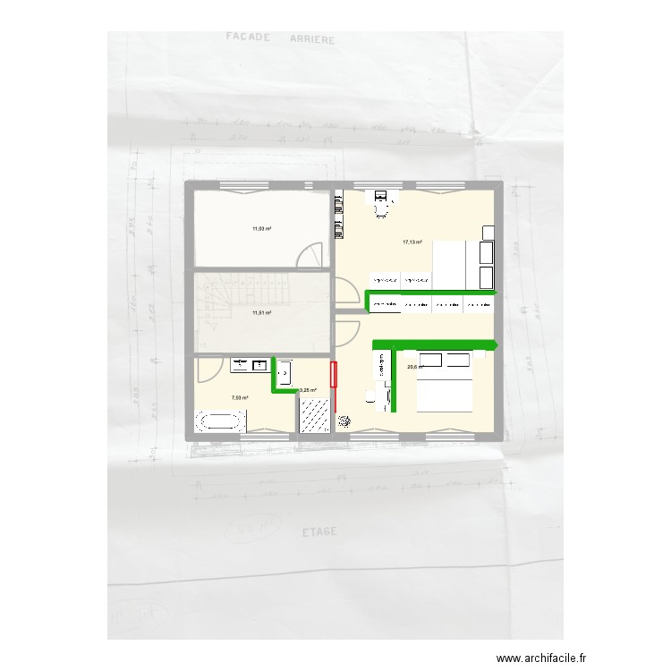 2025 11 Kobylinsky v01. Plan de 6 pièces et 71 m2