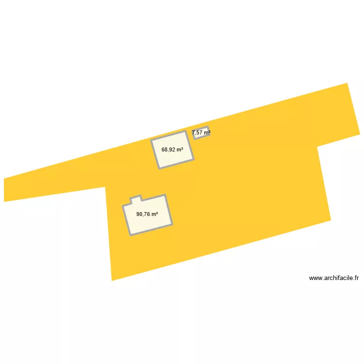 Cadastre. Plan de 3  et 167 m²