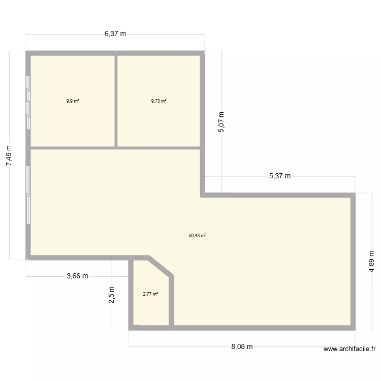 VILLEFRANCHE 3. Plan de 4 Pièces et 73 m² VILLEFRANCHE 3. Plan de 4 Pièces et 73 m²