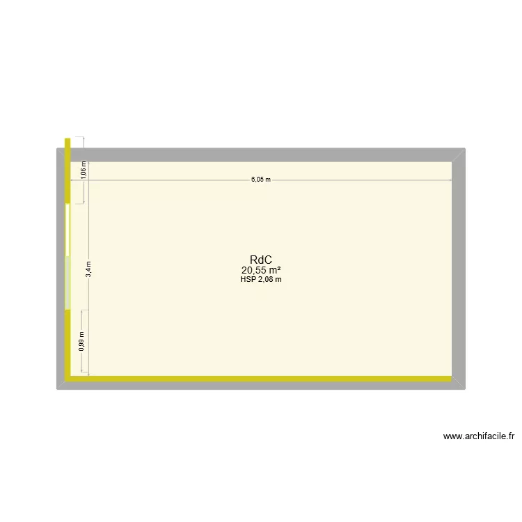 566 1. Plan de 2 Pièces et 41 m²