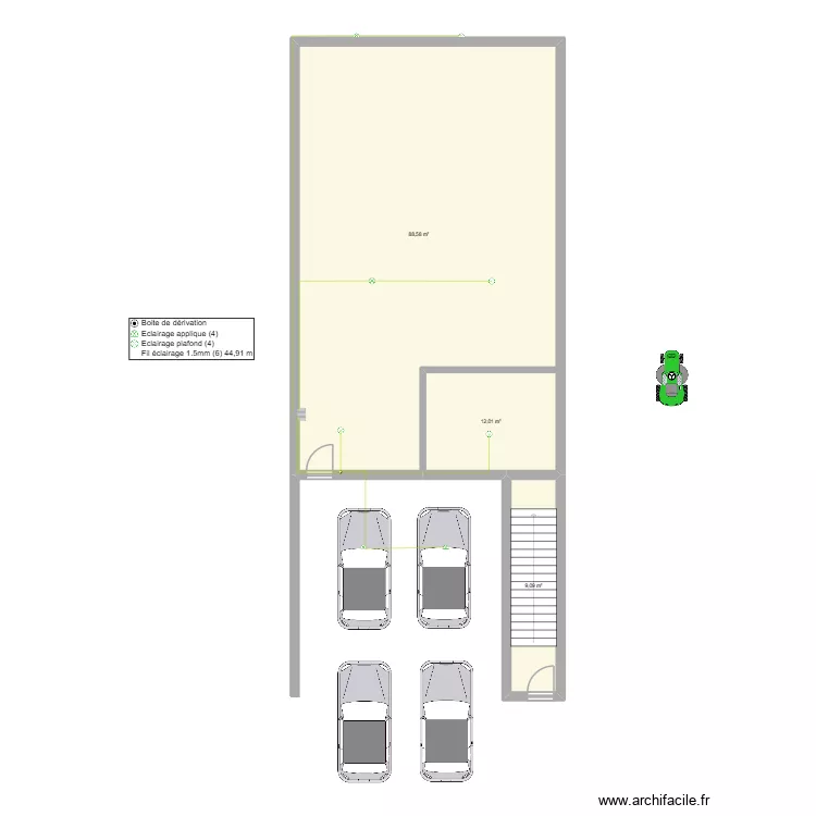 ben 1. Plan de 3  et 110 m²