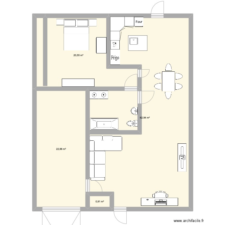 hevin plan sous sol Anjou. Plan de 0 pièce et 0 m2