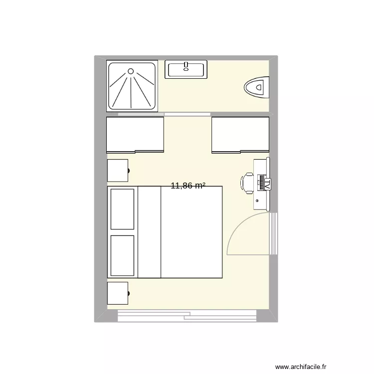 id&eacute;e chambre 6. Plan de 