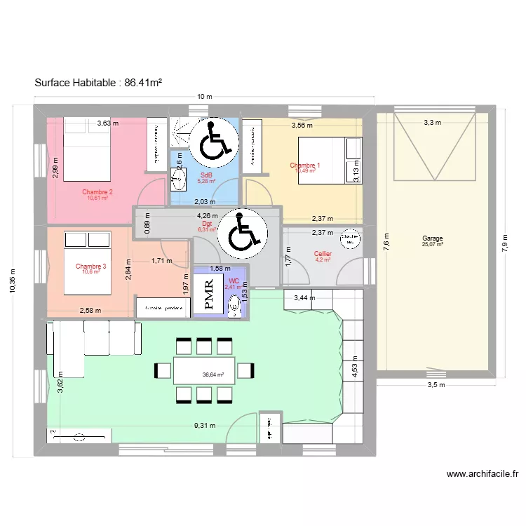 CALDU Propo 2. Plan de 9 et 112 m² CALDU Propo 2. Plan de 9 et 112 m²