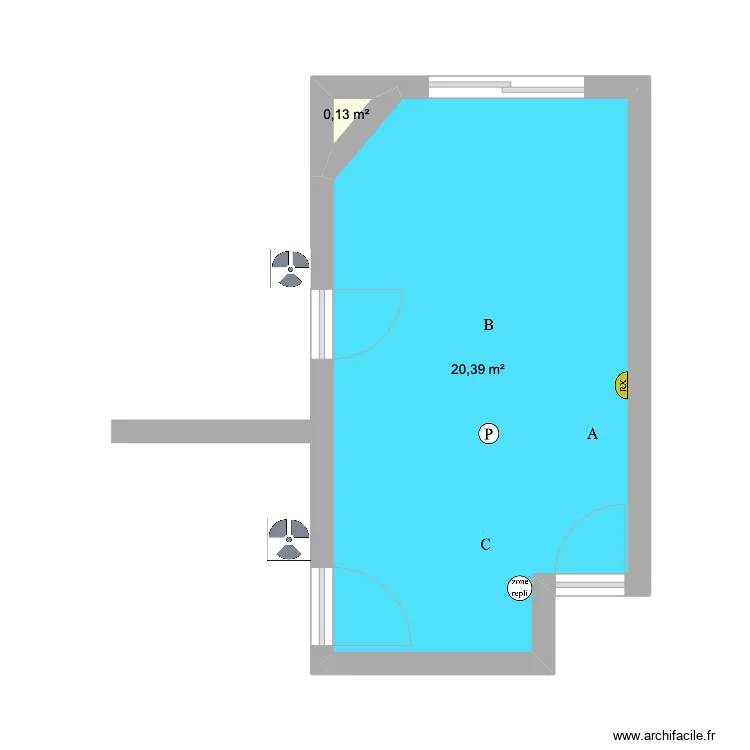 Salle des soins 2 .. Plan de 0 pièce et 0 m2