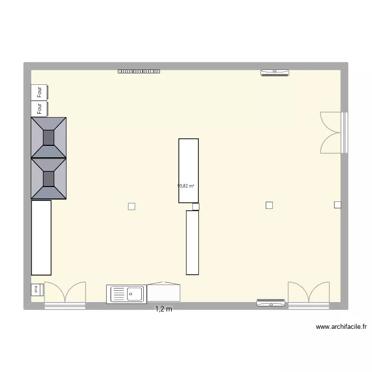 PROJET VAE. Plan de 1 Pièce et 96 m²