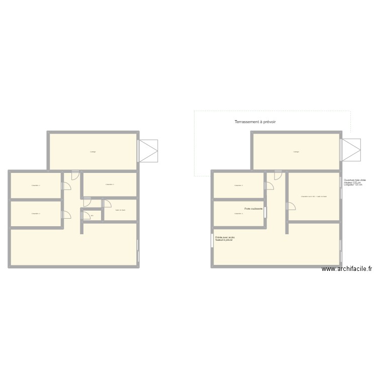 GAIGNARD. Plan de 12 pièces et 329 m2