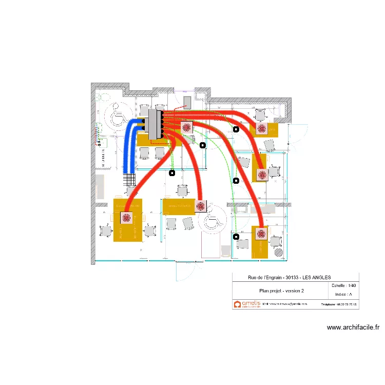 Kinougarde Angle. Plan de 