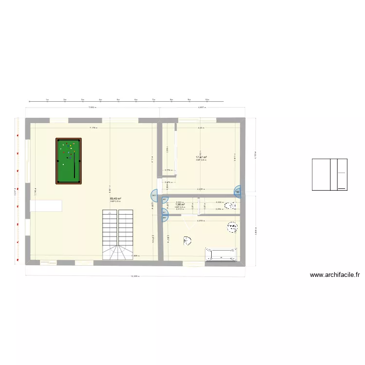 plan 1. Plan de 3 et 89 m² plan 1. Plan de 3 et 89 m²