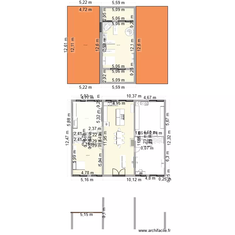 maison d habitation. Plan de 