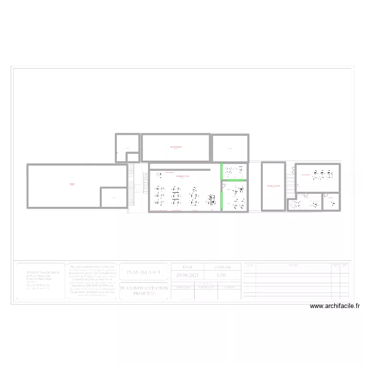 Bat A - R1 surface. Plan de Bat A - R1 surface. Plan de