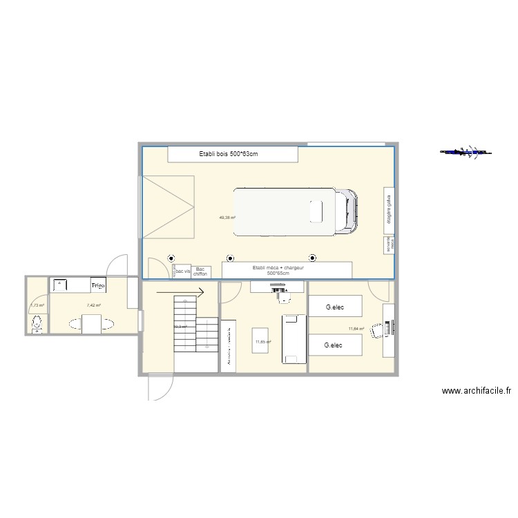 plan hangar v4 esc gauche 2 local 360 inv. Plan de 6 pièces et 92 m2