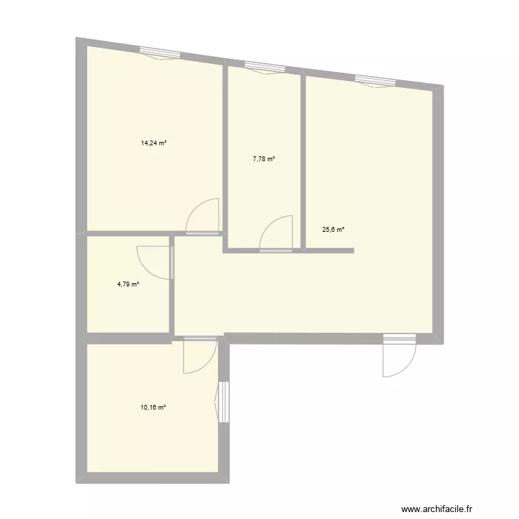MEUNIER 22 BEDARRIDES. Plan de 