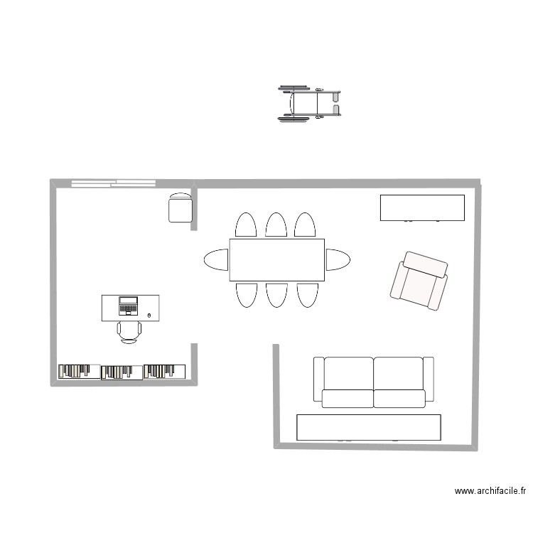 Bureau. Plan de 0 pièce et 0 m2