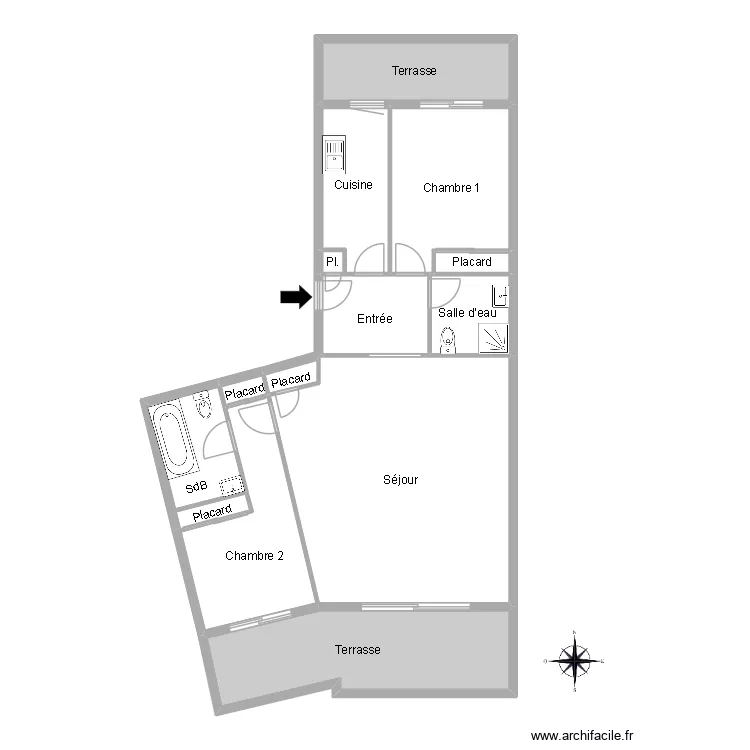 51373 MENGUS. Plan de 12 pièces et 103 m²