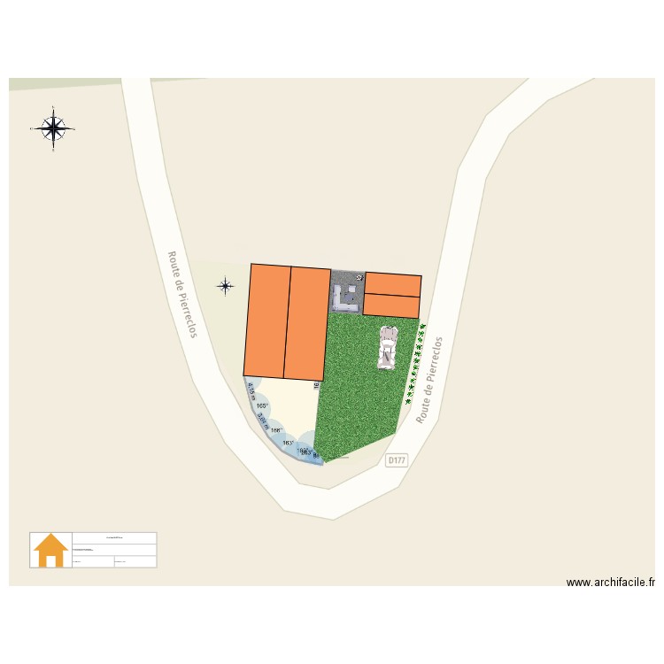 PLAN DE MASSE DEFINITIF. Plan de 0 pièce et 0 m2