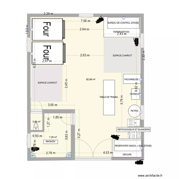 labo boulangerie rostan_2. Plan de 