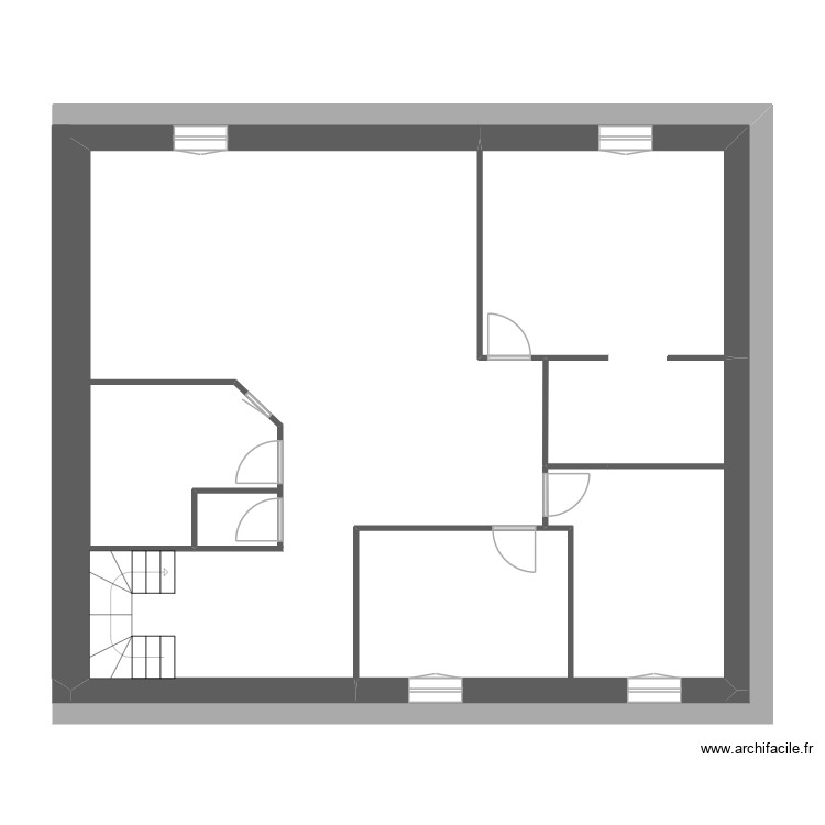 Plan maison r+1. Plan de 0 pièce et 0 m2