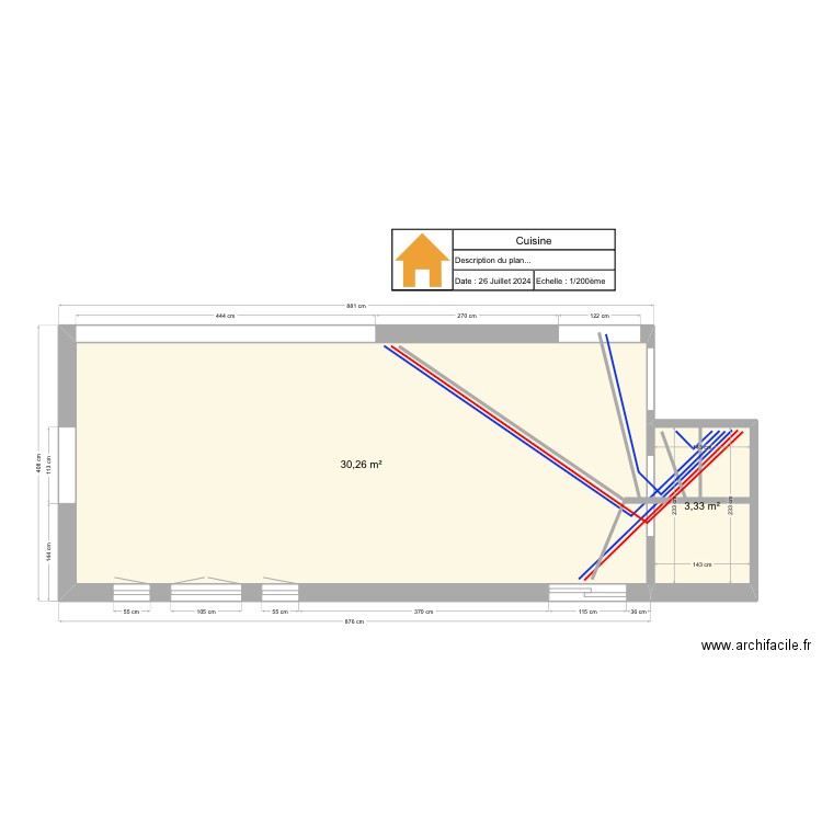 Cuisine Finalisée Plomberie. Plan de 0 pièce et 0 m2
