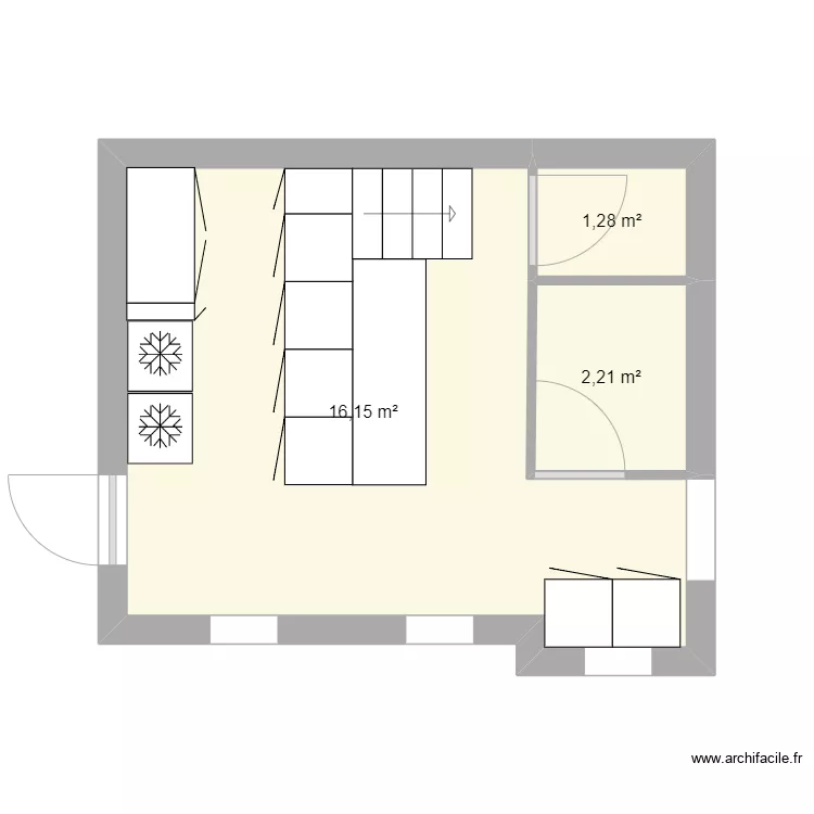 CUISINE BEAUVOIS. Plan de 