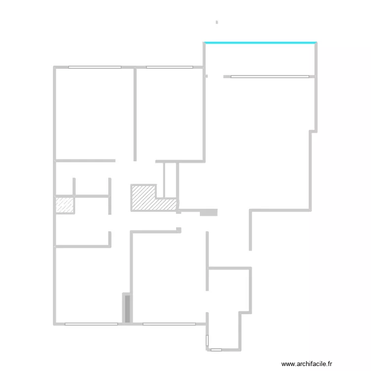 Plan Boulogne-sur-Mer. Plan de 3  et 3 m²
