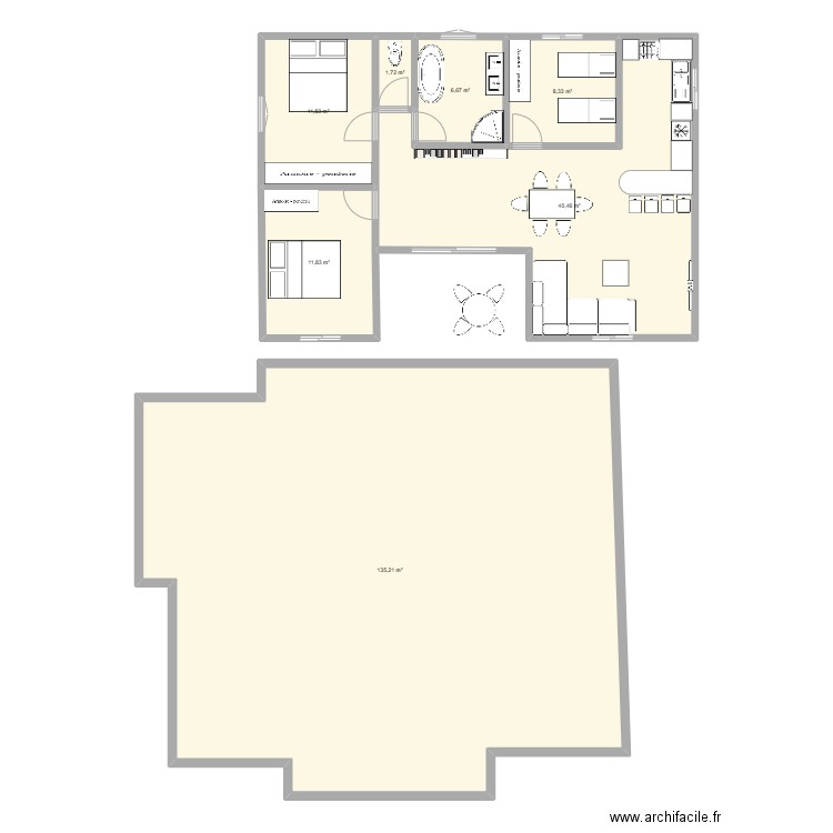 BENGALOW 2. Plan de 0 pièce et 0 m2