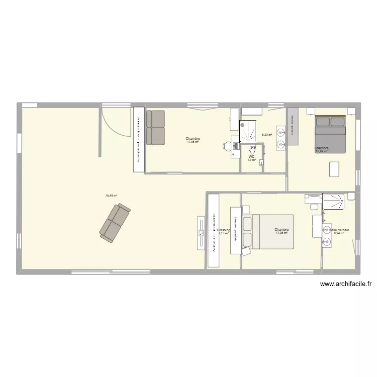 interieur. Plan de 8 Pièces et 148 m² interieur. Plan de 8 Pièces et 148 m²