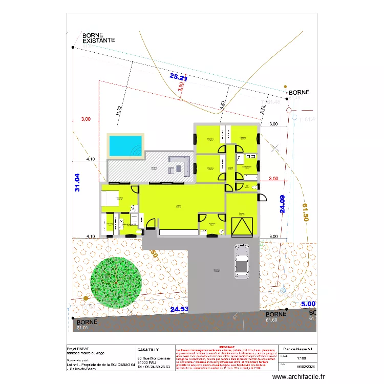 LOT1 SALIES. Plan de 14 et 257 m² LOT1 SALIES. Plan de 14 et 257 m²