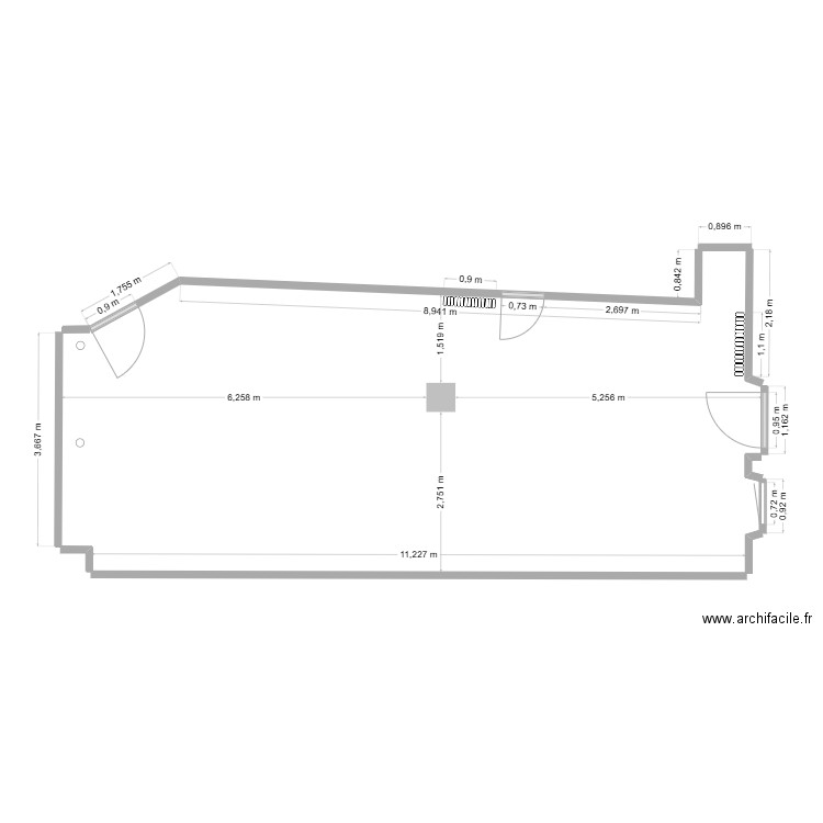 Plan côté 3 dimensions. Plan de 0 pièce et 0 m2