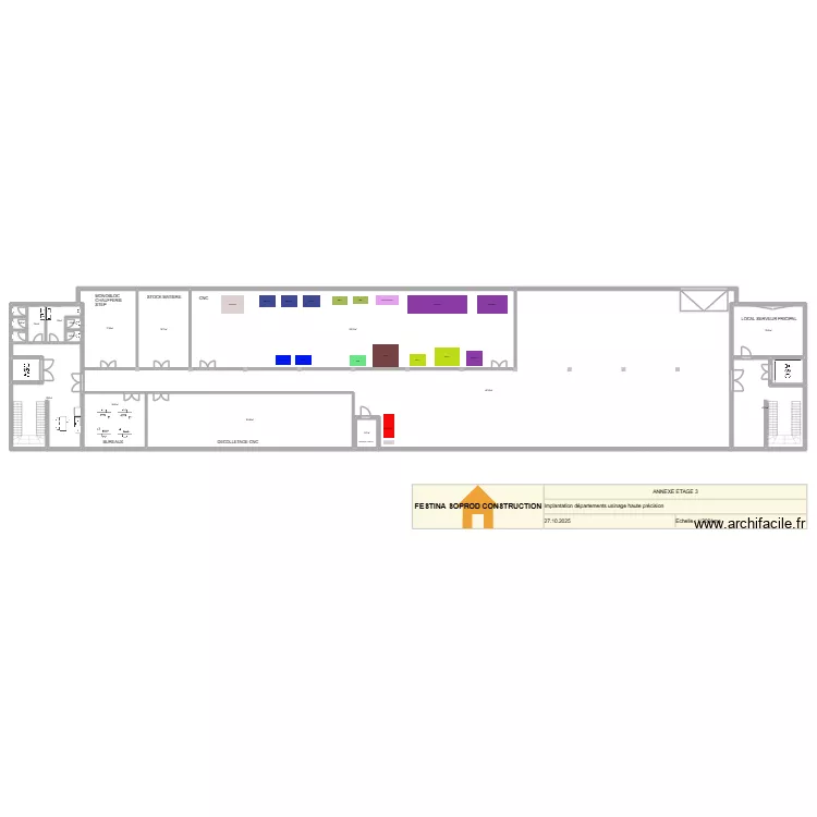 Annexe &eacute;tage 3. Plan de 