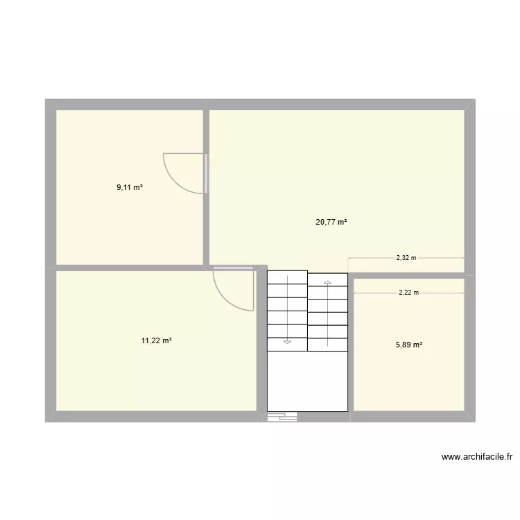 ETAGE.MOHAMED. Plan de 4 Pièces et 47 m² ETAGE.MOHAMED. Plan de 4 Pièces et 47 m²