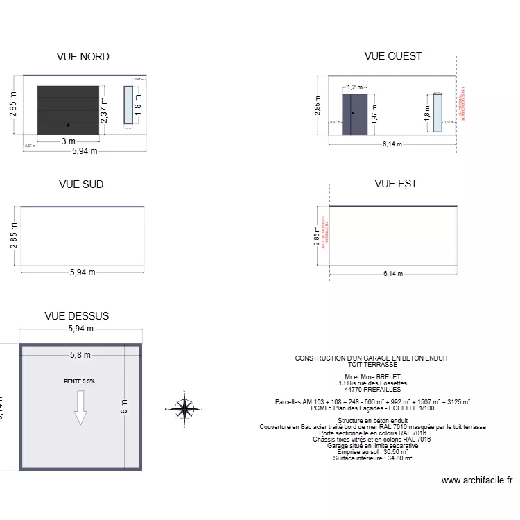 PCMI 5 BRELET. Plan de 