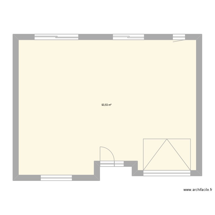 plan 2. Plan de 1 pièce et 94 m2