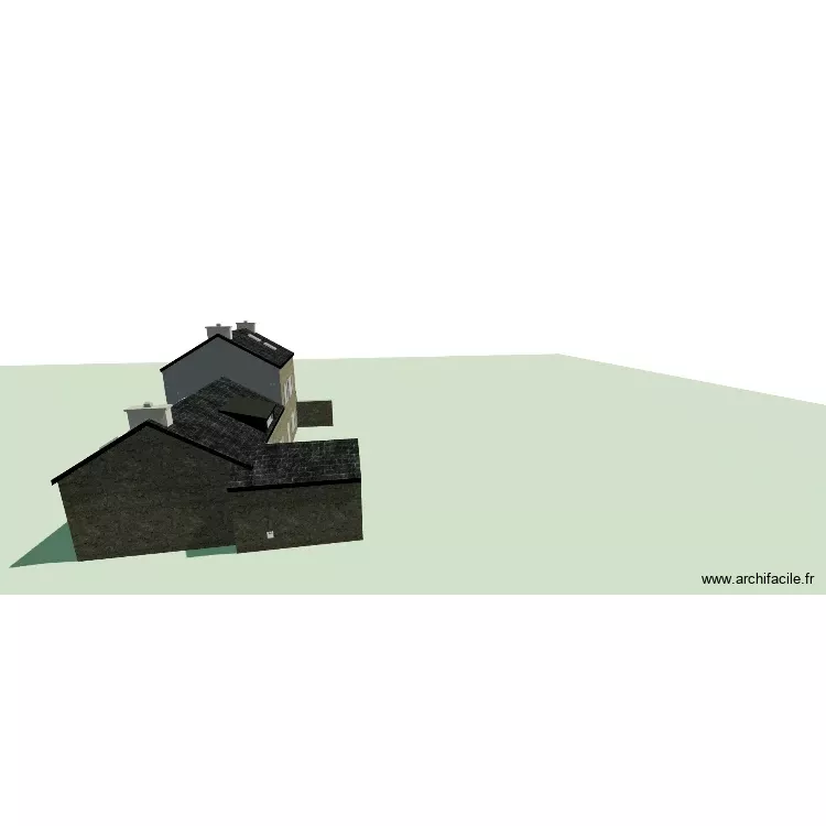 maison actuellement avec toiture. Plan de 15 Pièces et 215 m² maison actuellement avec toiture. Plan de 15 Pièces et 215 m²