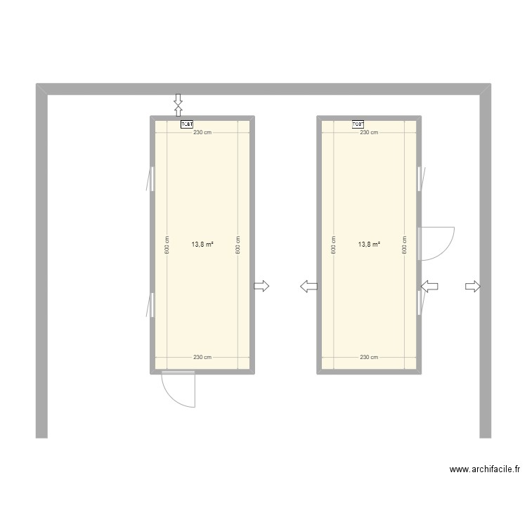 bungalows. Plan de 0 pièce et 0 m2