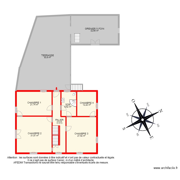 BI 18962 -. Plan de 36 pièces et 778 m2