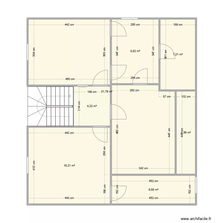 2&egrave;me &eacute;tage v2. Plan de 