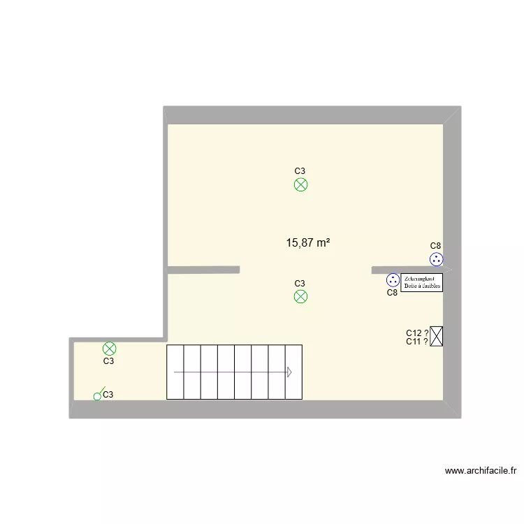 Cave. Plan de 
