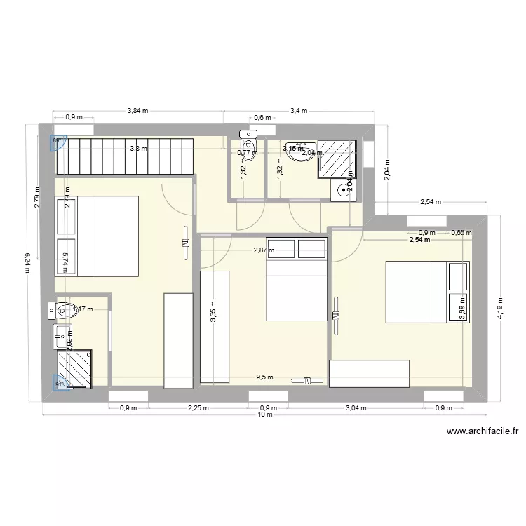 CARO PIERRE. Plan de 