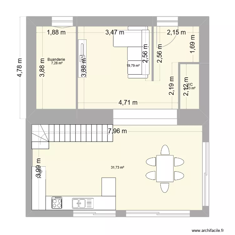garcia P1. Plan de 11  et 121 m²