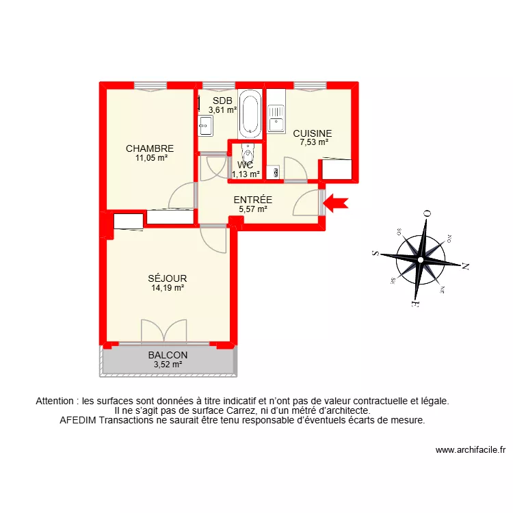 BI 33139 -. Plan de 9  et 47 m²