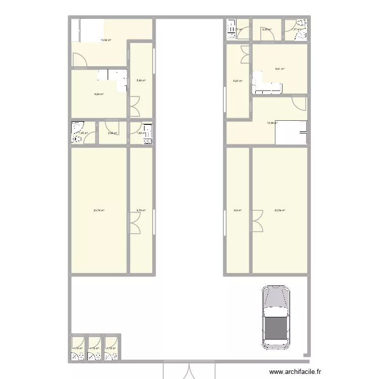 location2. Plan de 19 et 134 m² location2. Plan de 19 et 134 m²